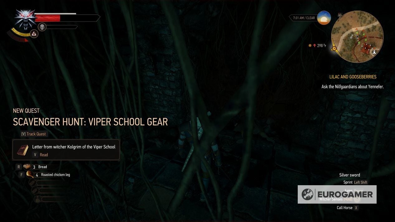 The Witcher 3 Serpentine gear How to get the Serpentine Steel Sword